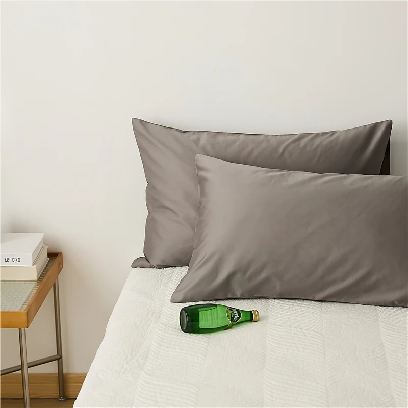 Bonenjoy 2pcs Pillow Cover 100% Egyptian Cotton Pillowcase High Quality Pillowslip Rectangle Cushion Cover Home Pillow Case