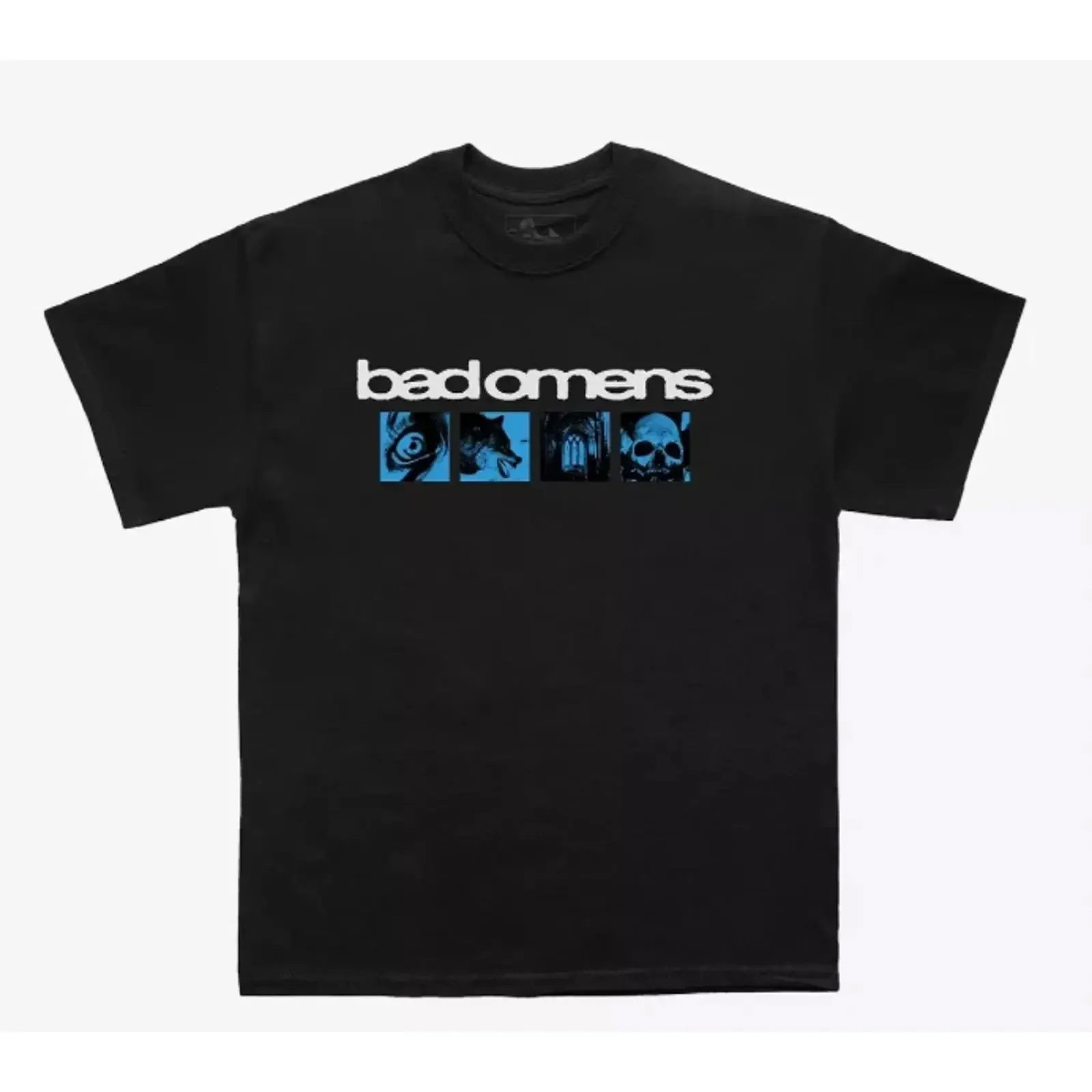 BAD OMENS Official Specter Collage Double Sided Black XL T Shirt NEW WITH TAGS vintage Washed Versatile Casual streetwear homme