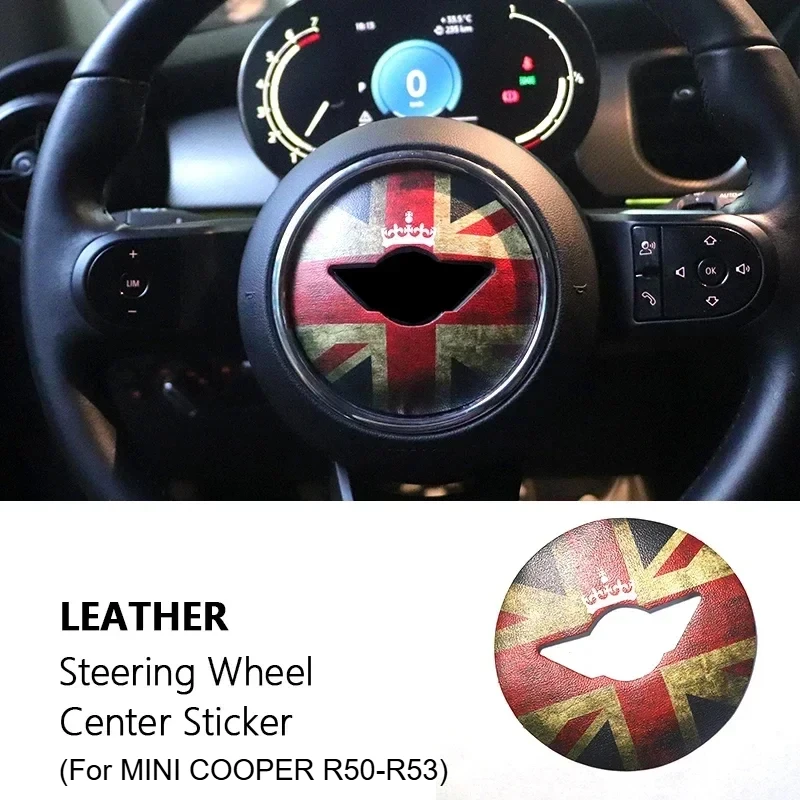 

For Mini cooper Accessories For R50 R52 R53 Steering Wheel Stickers Dedicated Car Sticker