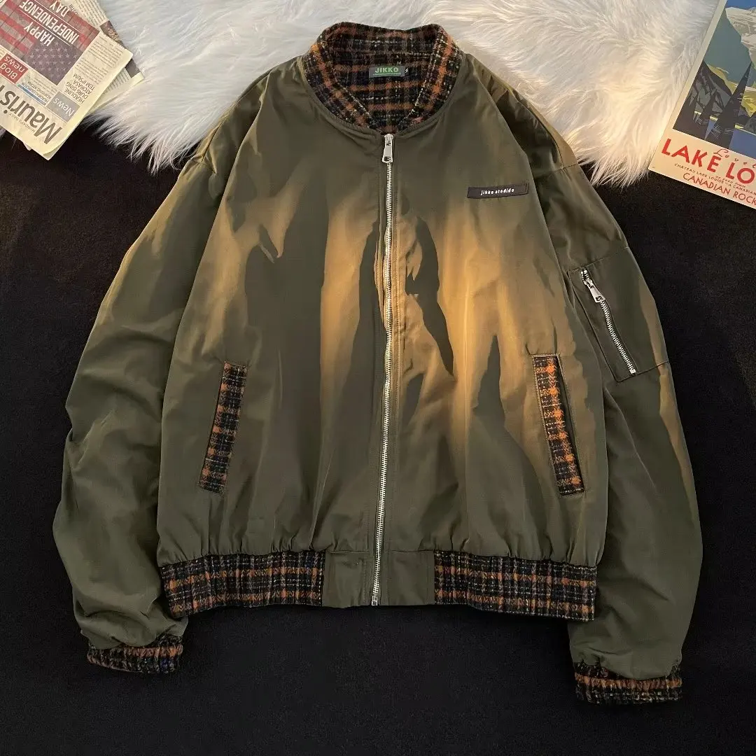 

Loose Men's Casual Jaet Large Size American Sle Trendy Brand Street Vibes High Sensation Spring Autumn Outerwear