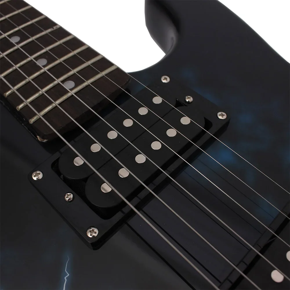 IRIN 6 Strings Electric Guitar 39 Inch 21 Frets Maple Lightning Electric Guitar With Bag Necessary Guitar Parts & Accessories