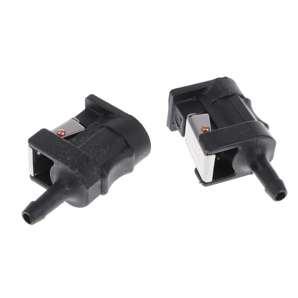 2 Female 5/16 Inch Fuel Hose Fitting, Connect Quickly Fuel Line Connector Adapter for Outboard Motors