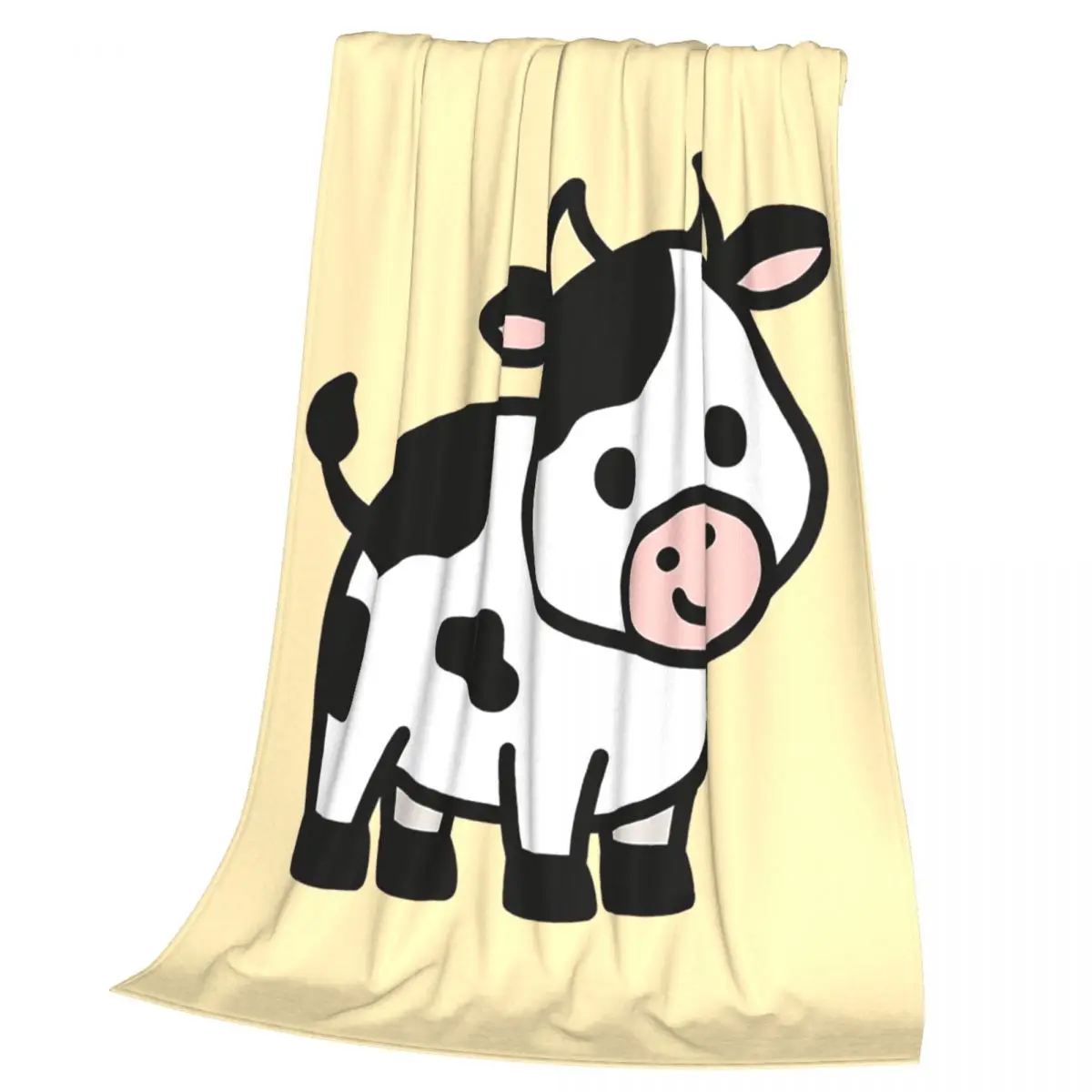 Cow Blanket Soft Warm Flannel Throw Blanket Plush for Bed Living room Picnic Travel Home Sofa