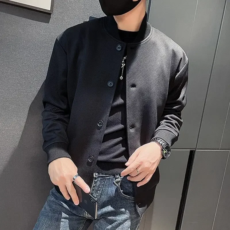 Jacket for Men Bomber Spring Autumn Baseball Man Coat Deals Casual Cheap Clothes Offer Aesthetic Clothing Fashion 2024 Vintage