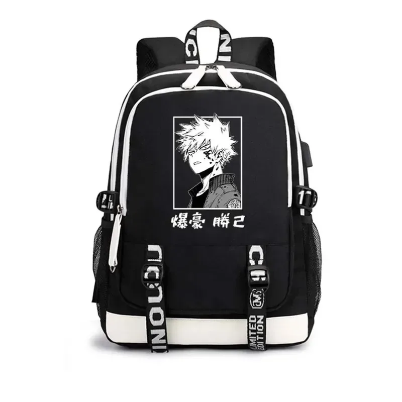

Bear's Home Backpack My Hero Academia Bakugou Katsuki Bakugo Kawaii Shoulder-bag Anime Cartoon Graphic Teen Student New 2025