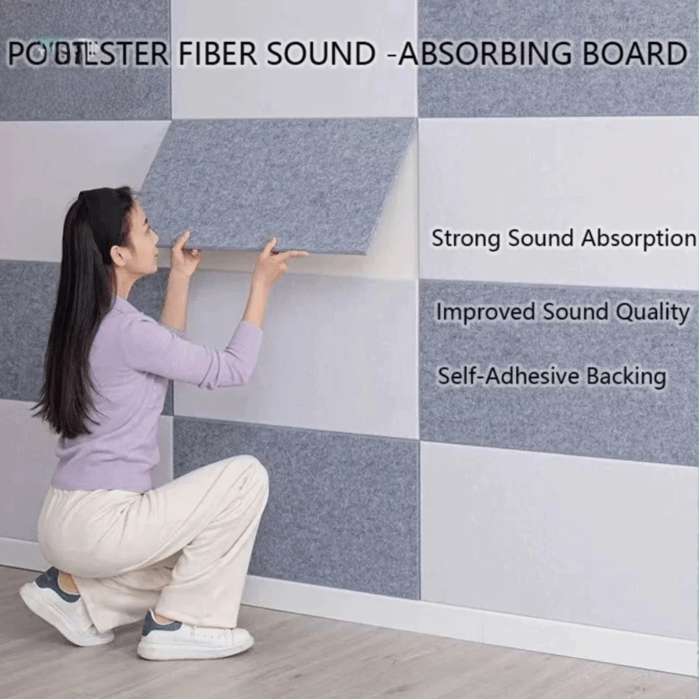 9mm Thick Self-Adhesive Acoustic Foam Panels High Density Anti Static Sound-Absorbing Foam Soundproofing Foam Panel KTV