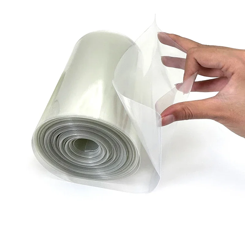 

Width 30~250mm transparent 18650 PVC heat shrink tube heat shrink film battery pack protective packaging film heat shrink sleeve