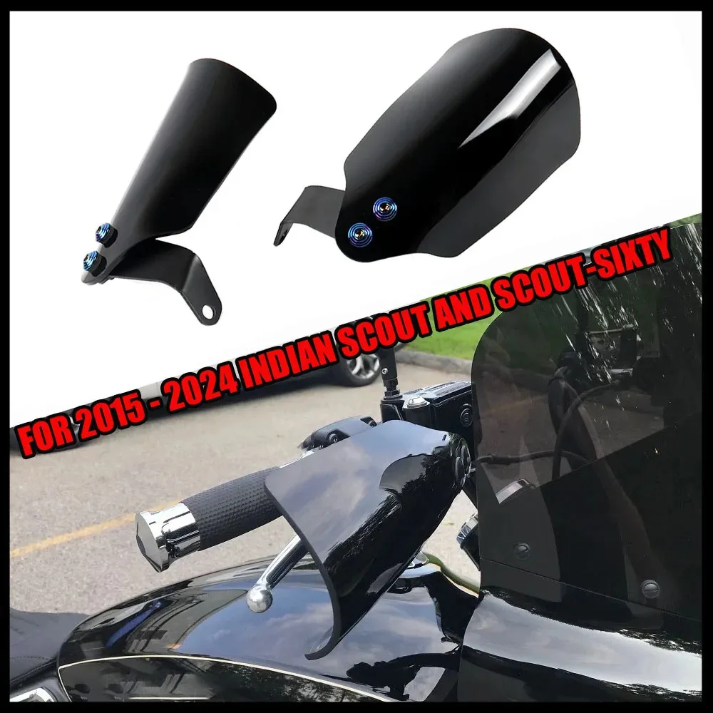 

New Motorcycle Hand Guard Hand Cover Accessories Hand Protector Handguards Fit FOR 2015 - 2024 INDIAN SCOUT AND SCOUT-SIXTY