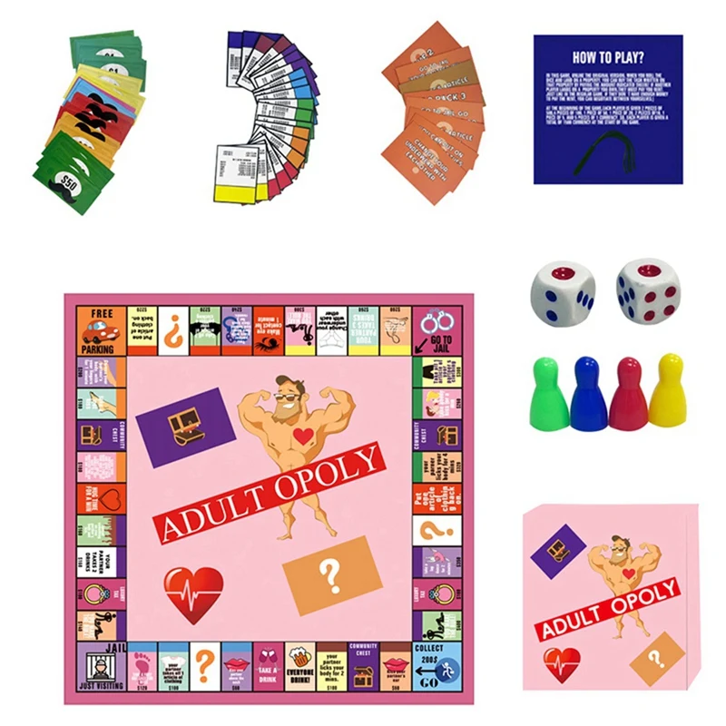 New-Pink Board Game Couples Game Couples Cardboard Game Props To Enhance The Relationship Card Game