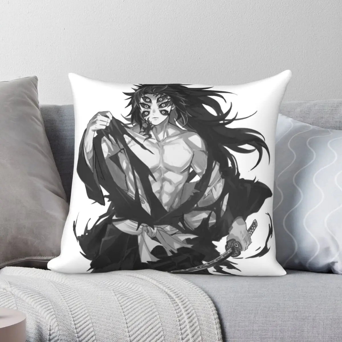 

First Upper Moon Square Pillowcase Polyester Linen Velvet Printed Zip Decor Throw Pillow Case Home Cushion Case