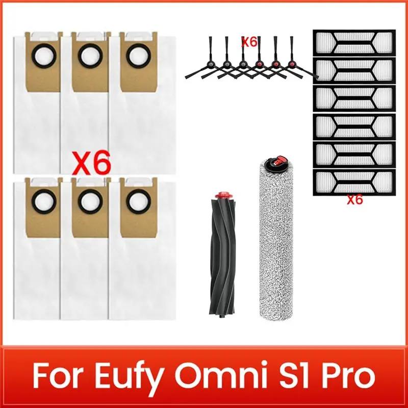 

Набор из 20 предметов: вакуумная щетка, фильтр и салфетка для уборки для пылесоса Eufy Omni S1 Pro, запасные части