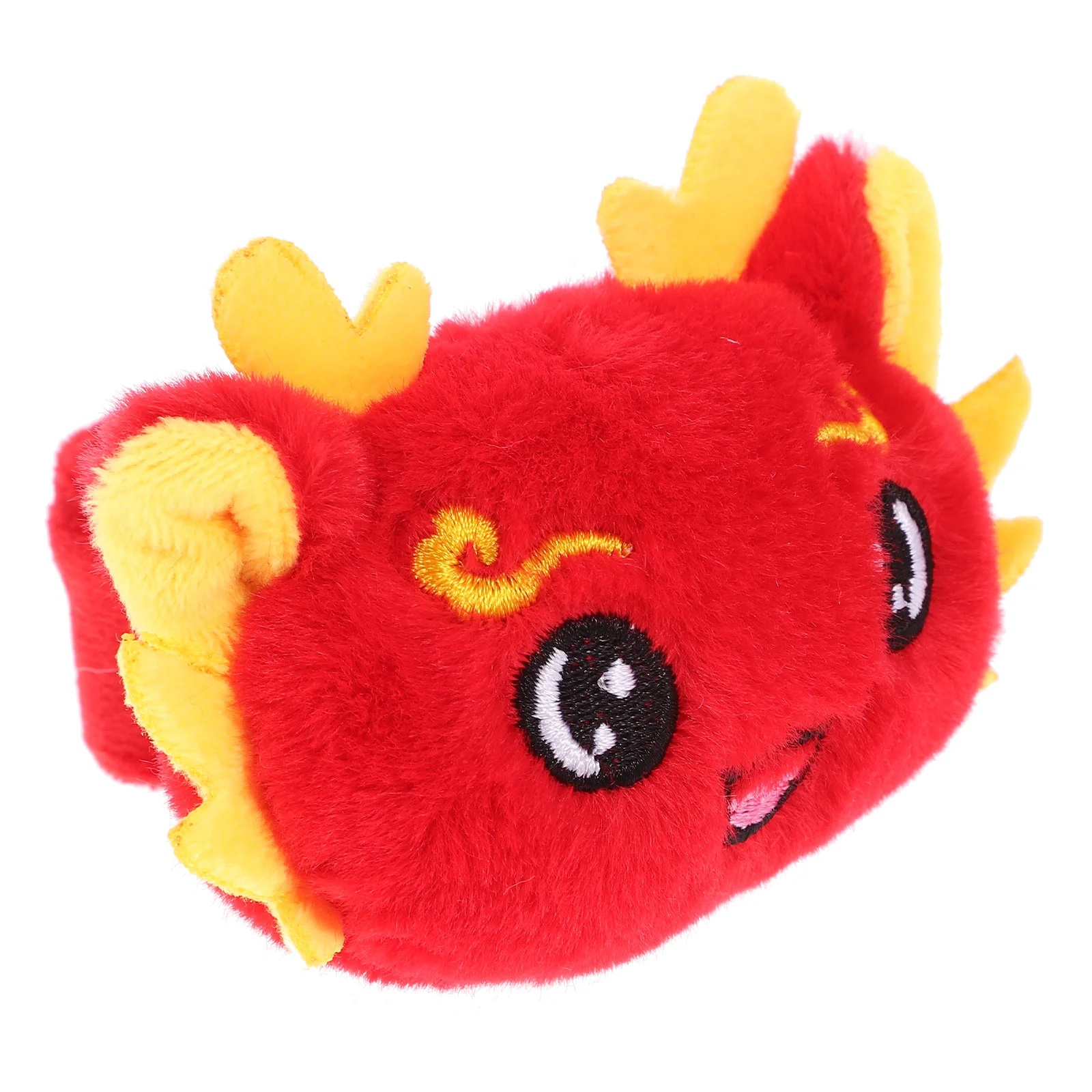 Dragon Baby Bracelet Chinese New Year Party Favor Button Animal Slap Bracelets Plush Cartoon