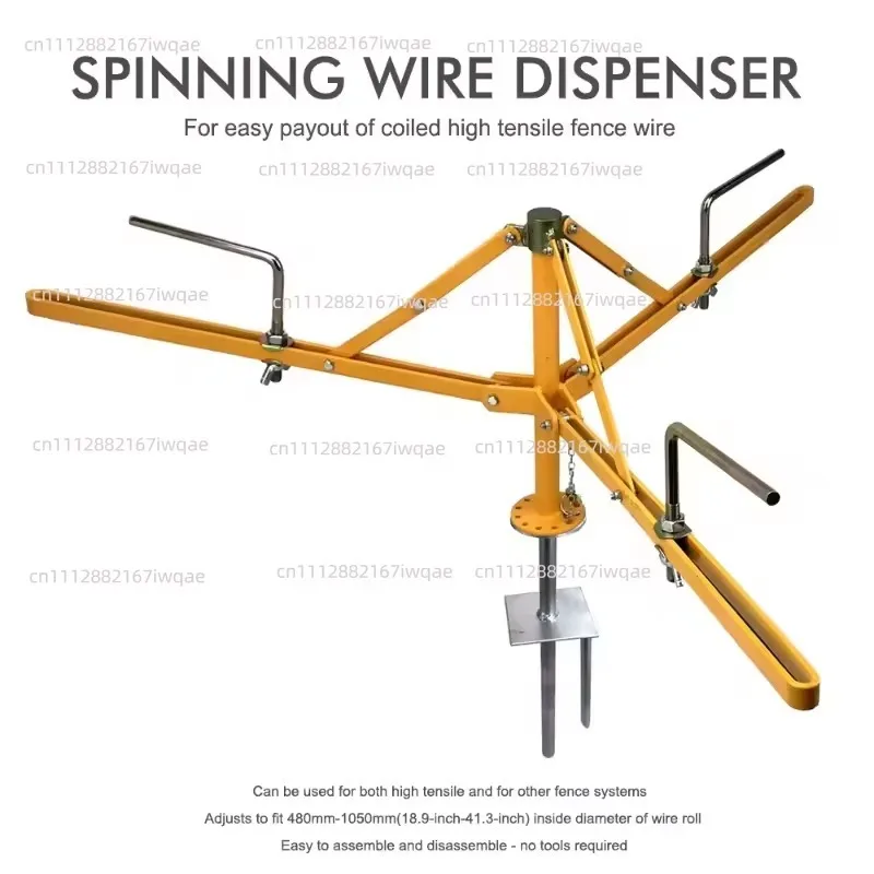 Suitable for Fence Repair Tool Fence Wire De-Reeler Spinning