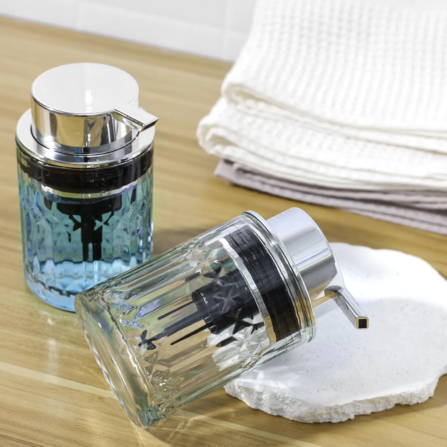 

Refillable Manual Foam Soap Dispenser Bathroom Vanities Hand Soap Dispenser Liquid Soap Lotion Foam Maker Bottle Home Accessorie