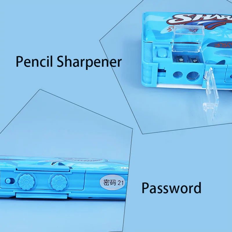 School pencil cases trousse scolaire Multifunctional Stationery Deformed Storage Box Pencil Box Kids Comes with pencil sharpener