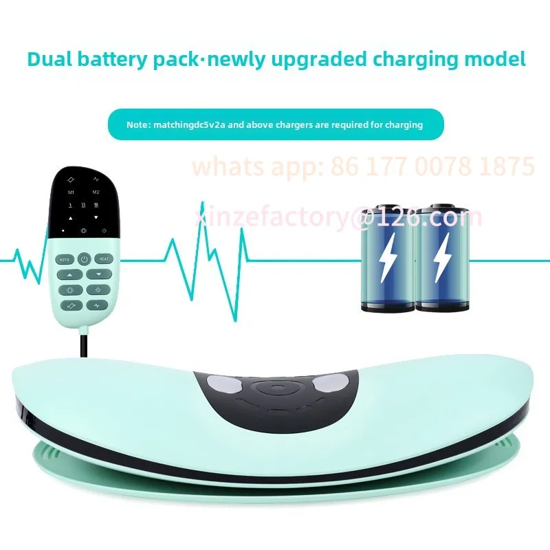 

Customizable Electric Lumbar Traction Massager with Heat Intensity Adjustable Vibration Inflatable Remote Control Spine Support