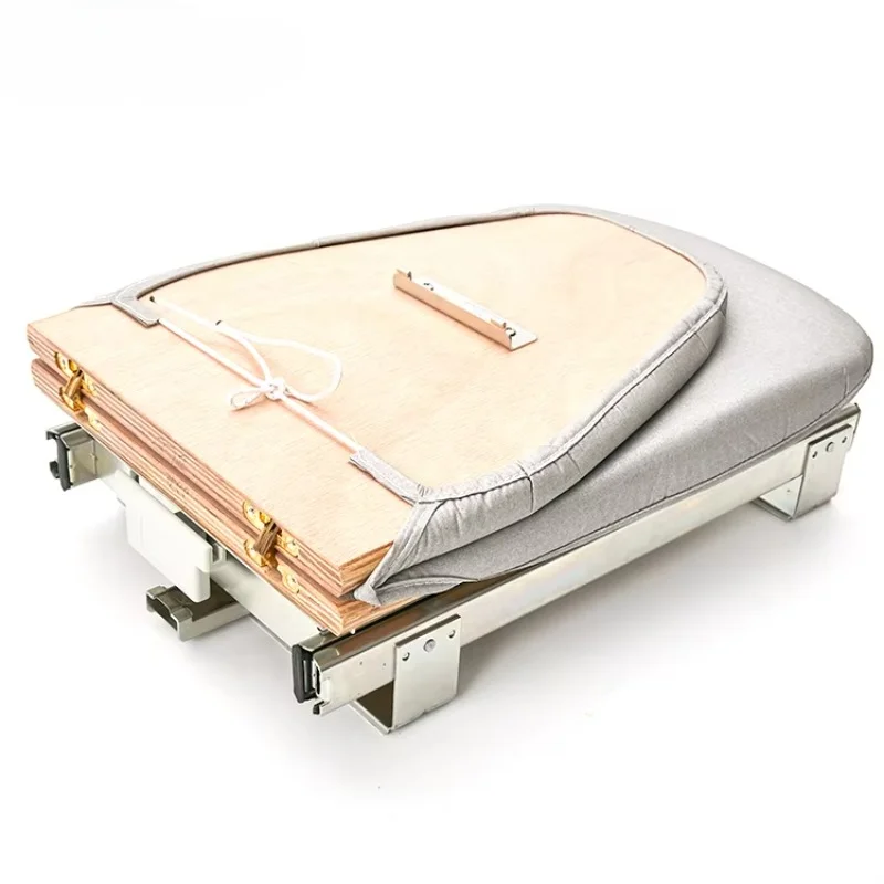 drawer hidden wood top space saving folding ironing board