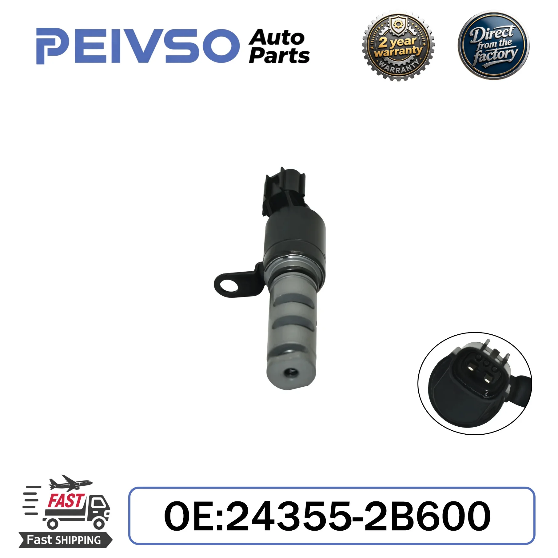 

NEW High Quality VVT Variable Valve Timing Solenoid 24355-2B600 243552B600 For Kia Soul 2010-2011 1.6L L4
