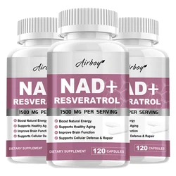 NAD + Resveratrol - Anti-Aging Cell Booster,NAD+ Booster, Nicotinamide Riboside Alternative, Natural Energy & Cellular Health