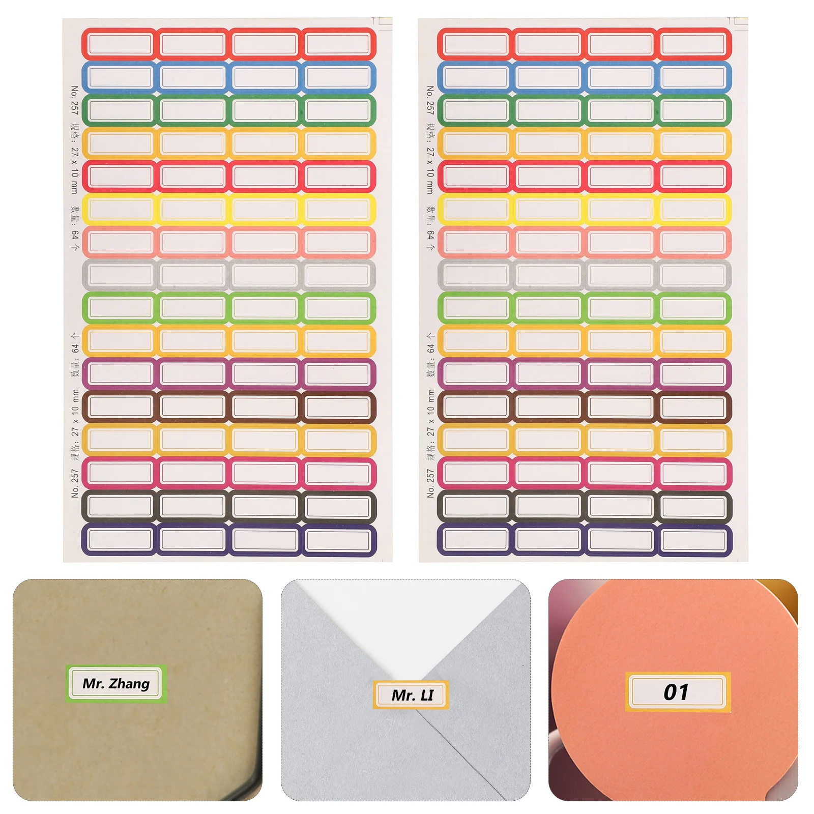 

20 Sheet Name Label Stickers Self-Adhesive Waterproof Multipurpose Labels for Bottles Jar Test Tubes Folder Paper