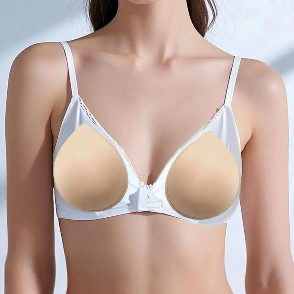 Women's Bra Pad Inserts Removable Tear Drop Shape Bra Cup Inserts Push Up Breast Enhancer For Swimsuits Yoga Sports Bras