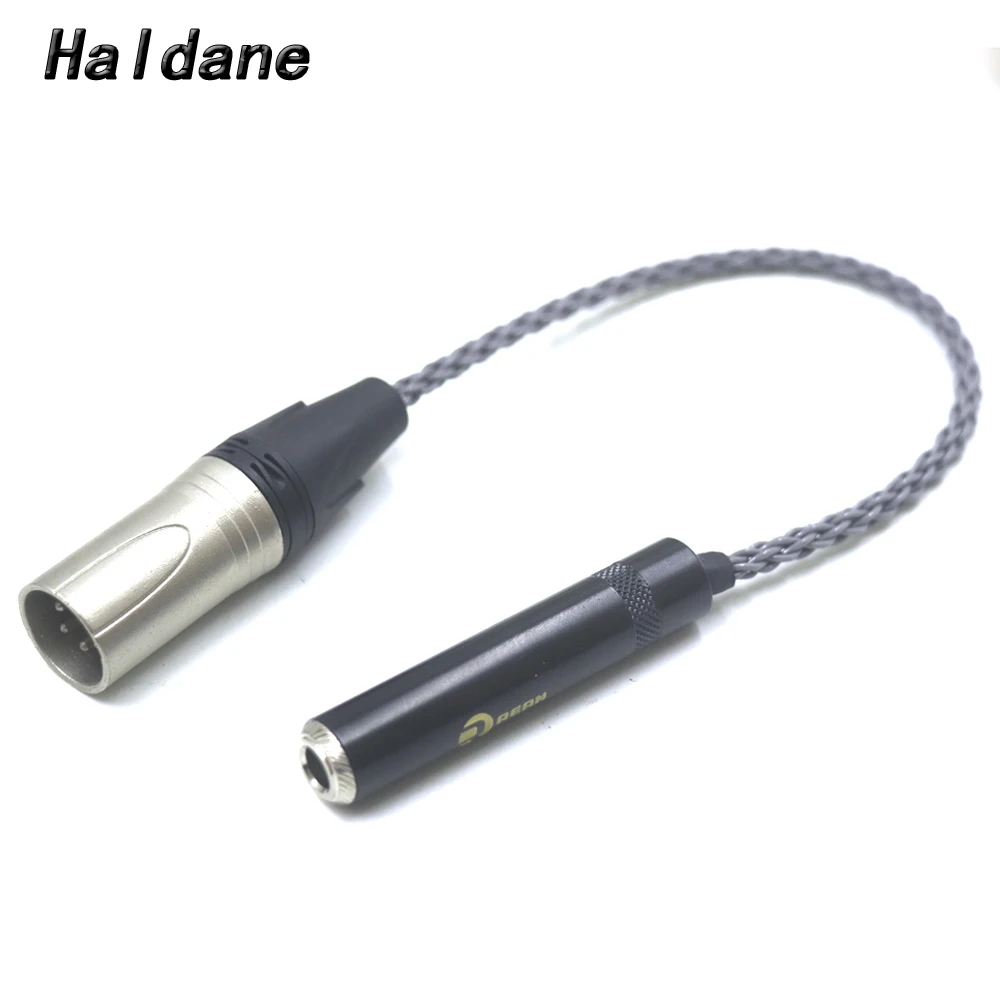 Haldane GrayJelly 4pin XLR Balanced Male to 1/4 6.35mm TRS Female Audio Adapter Cable XLR M to 6.5mm F Cable