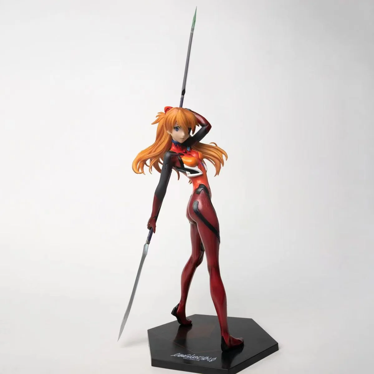 بدلة معركة حمراء على شكل شخصية أنيمي إيفانجيليون إيفا زخرفة مصورة من القرن الجديد لعبة شخصيات الحركة القابلة للجمع هدية