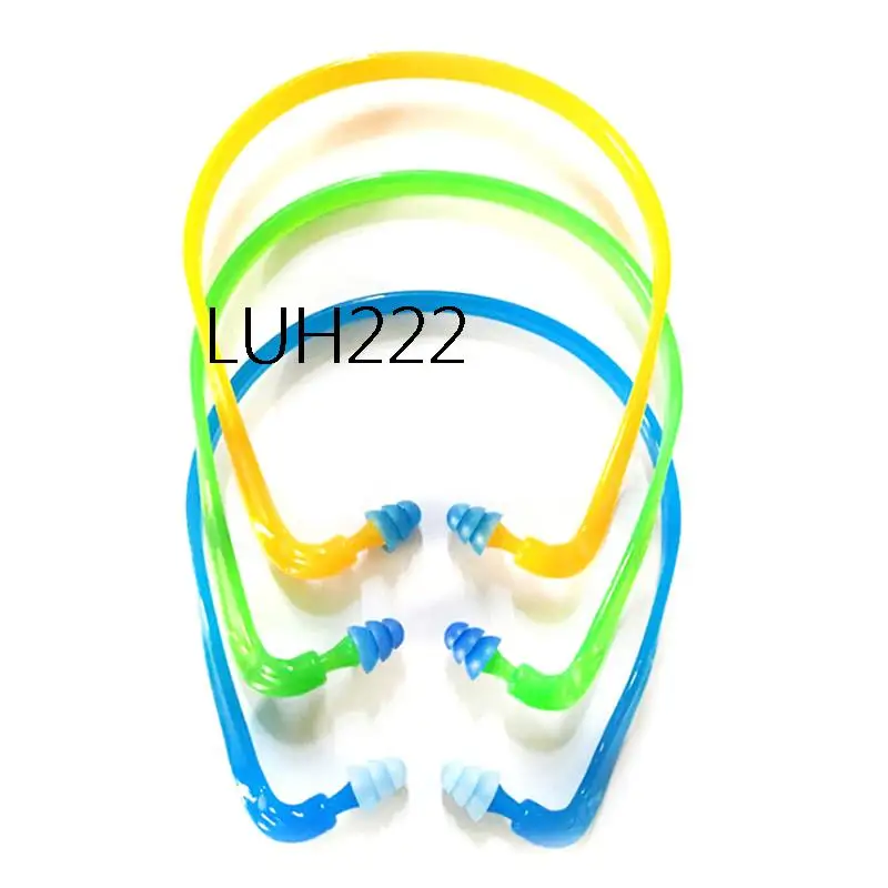 1Pcs Swim Reusable Hearing Protection Noise Reduction Earplugs Earmuff Silicone Corded Ear Plugs Ears Protector