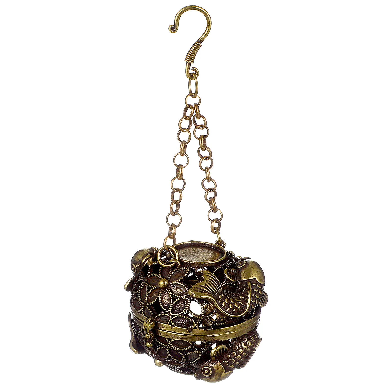 Small Openable Hollow Out Case For Aromatherapy Balls, Hanging Incense Burner Ball Hollow Censer Household Incense Holder
