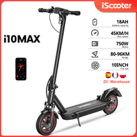 iScooter i10max Electric Scooter 18Ah Battery Foldable e scooter App Control 750w Adult Electric kick Scooter 80-96km Range