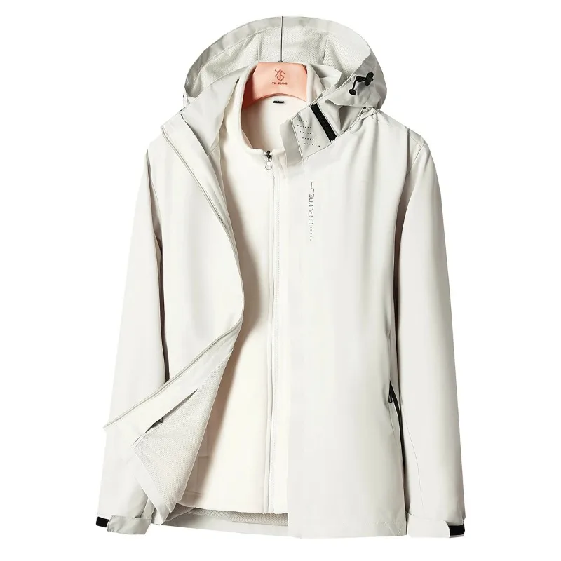 

Men's Outdoor Sports and Leisure Plus Plush Thick Jacket Comfortable Fashionable Versatile Autumn and Winter Two-piece Set