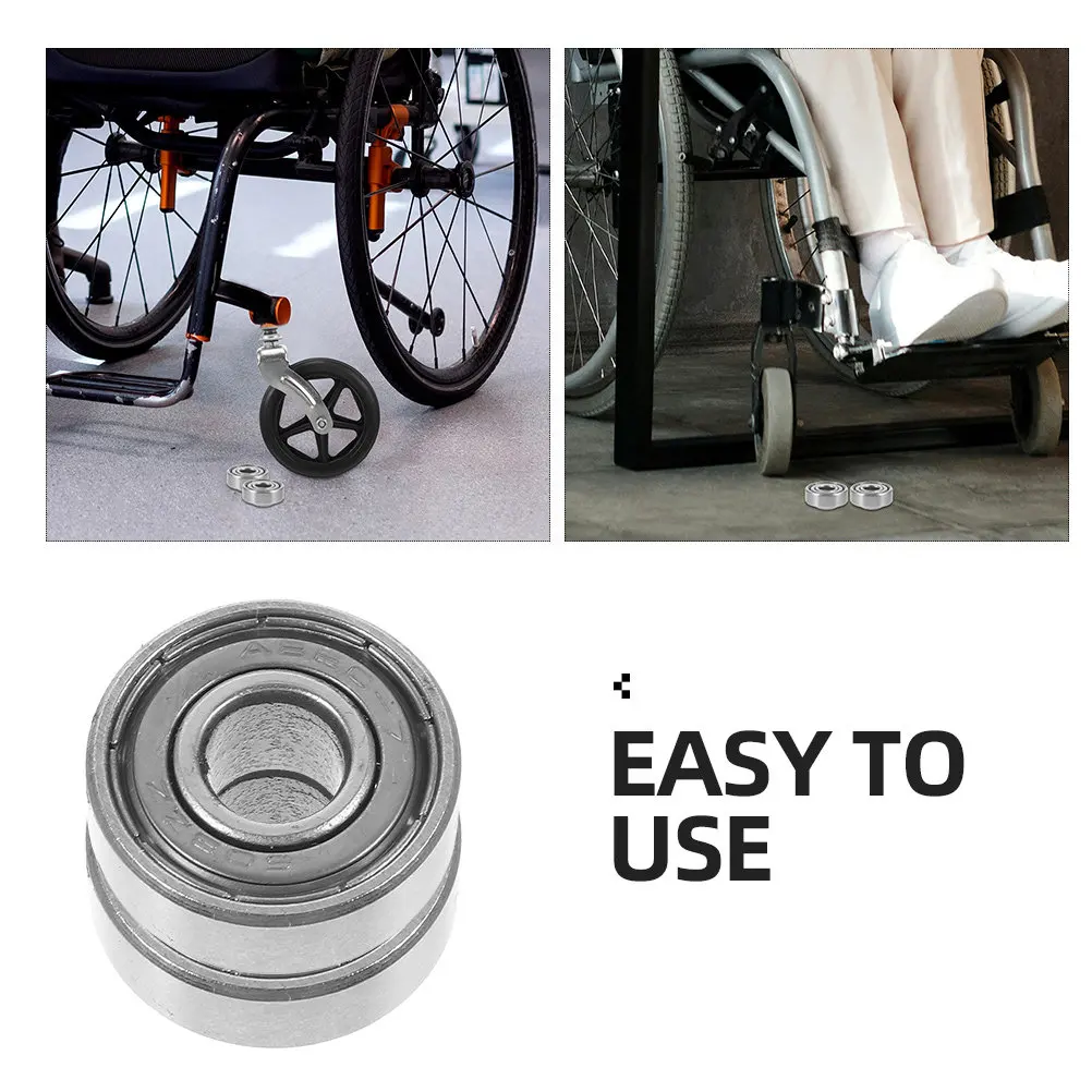 2 pcs Caster Wheel Wheels Replacement Halloween Christmas New Year Front Wheel Bearing Scooter Wheel Bearings Ball Bearings