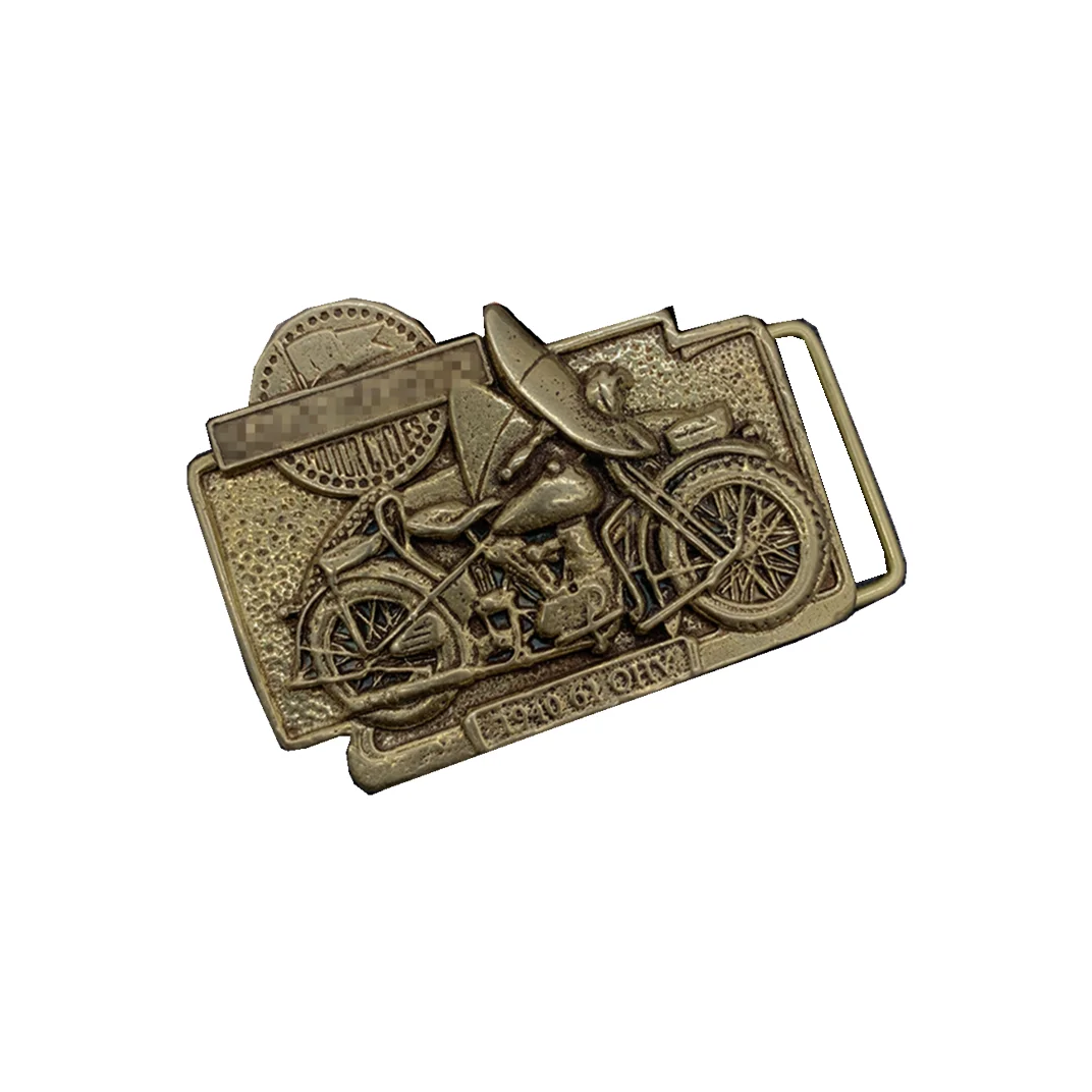 Motorcyclist Belt Buckle Bikers Leather Belt Match