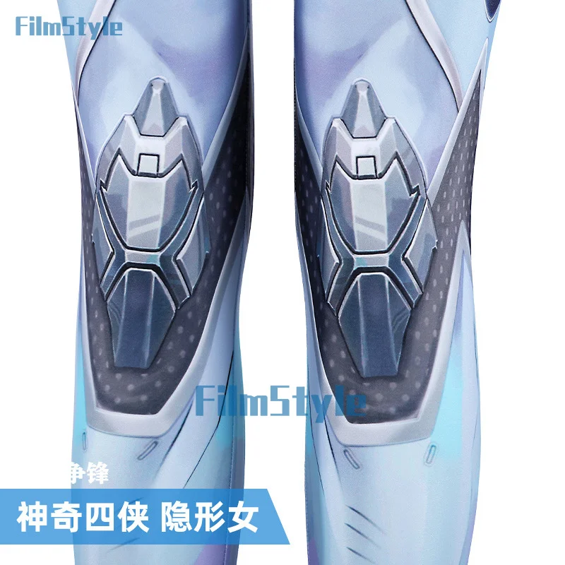 The Fantastic Four First Steps Invisible Woman Cosplay Costume Uniform Halloween Carnival Party Christmas Play Role Clothes