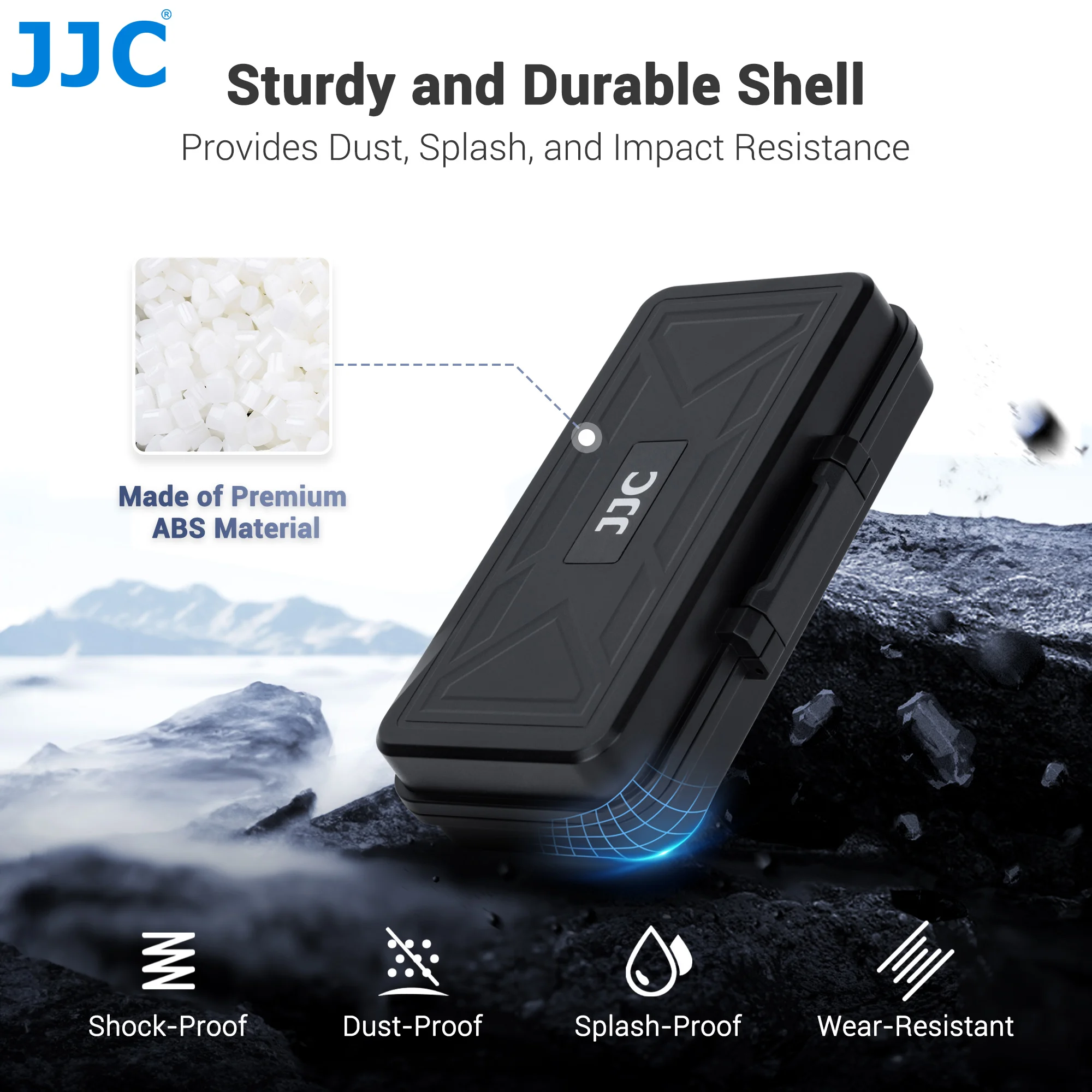 JJC Camera Battery Memory Card Storage Case for 6 SD Card 6 CFexpress Type-B/XQD 5 CFexpress Type-A Cards 3 Camera Batteries