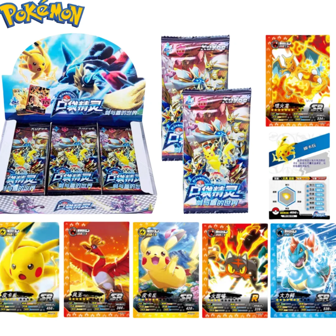 

36packs Whole Box Pokemon Anime Games Elf Id Card Flash Card Box Full Flash Card New Toy Boy Hobby Collection Birthday Toy