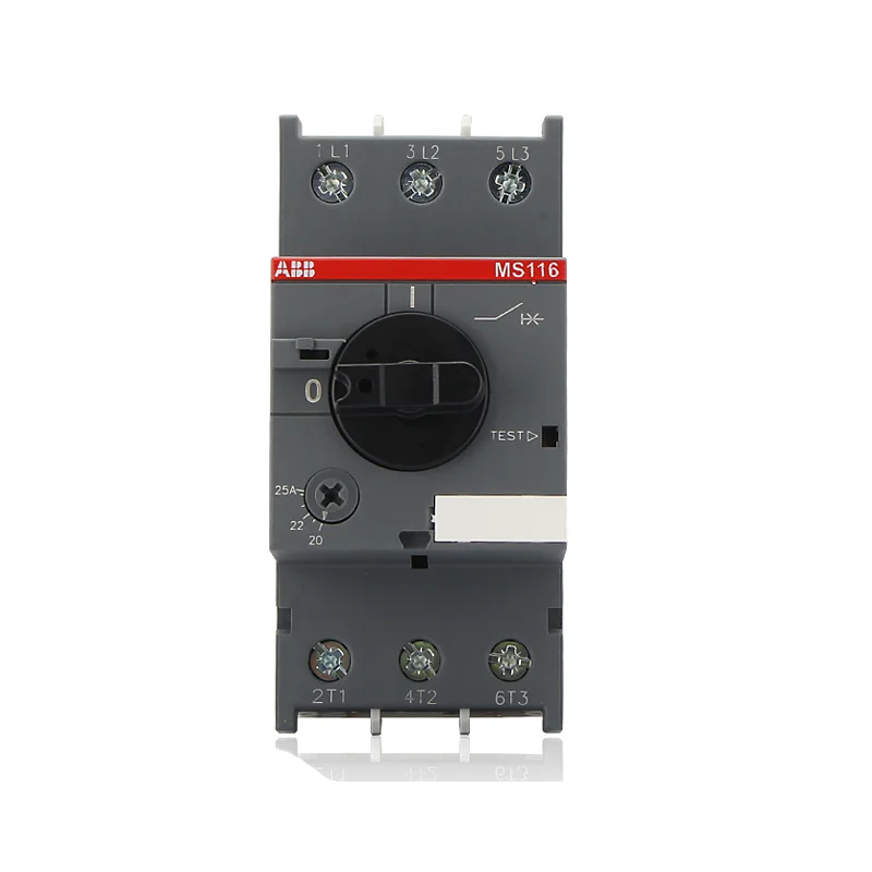 ABB Motor protector motor circuit breaker switch MS116-0.4A0.63A1A1.6A2.5A4A6.3A10A12A16A20A25A32A3VE1GV2