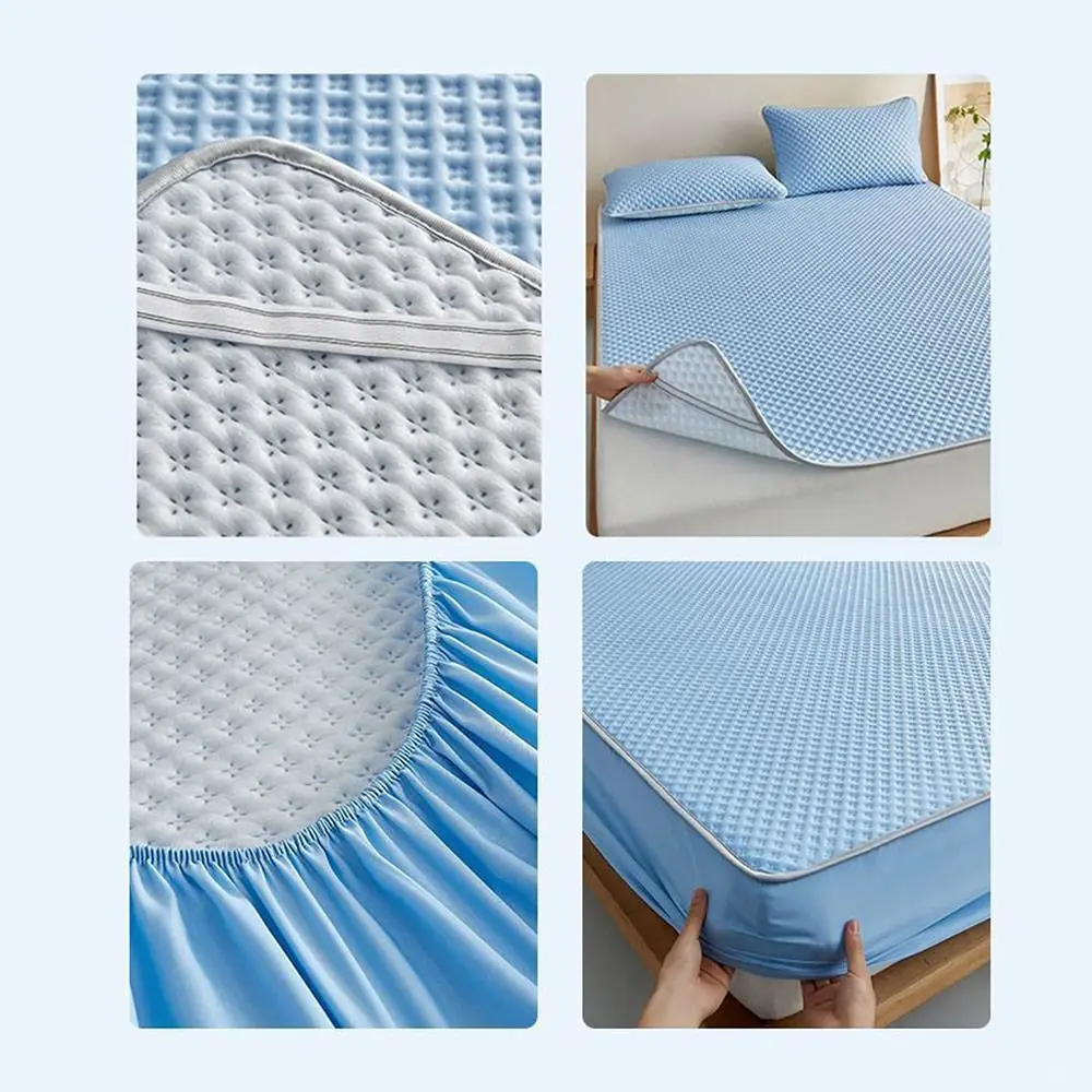 Breathable Cooling Mattress Skin-friendly Washable Summer Sleeping Mat Lightweight Comfortable Smooth Air Condition Cushion