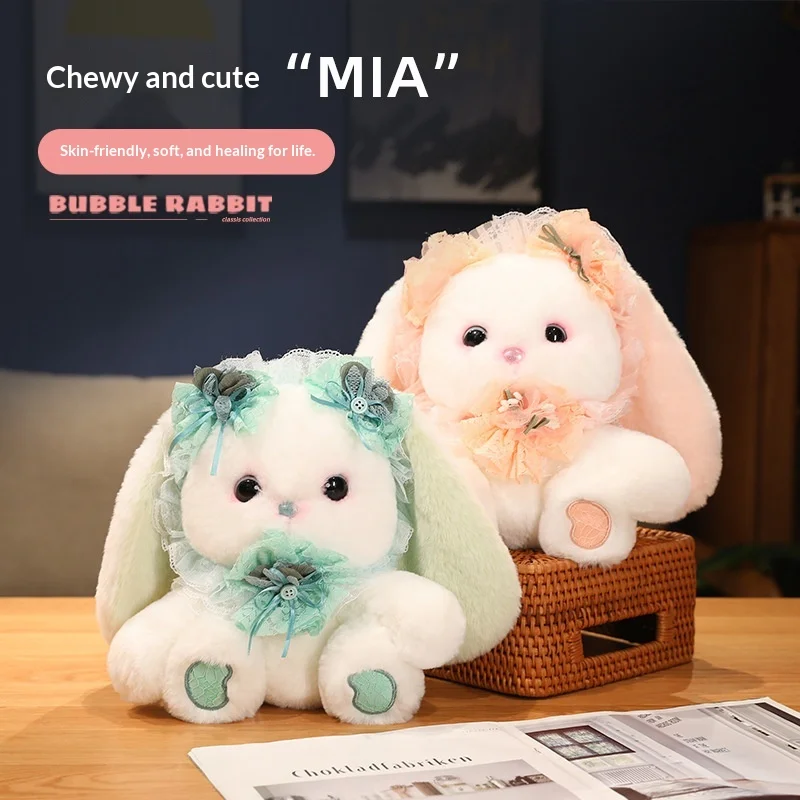 

Floppy Ear Bunny Plush Doll - MIA Series Small Stuffed Rabbit, Adorable Bedside Companion and Cozy Room Decor