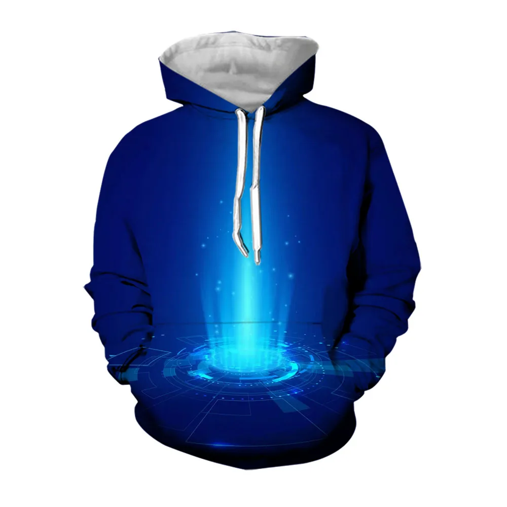 Jumeast 3D Cyberpunk Hoodies For Men Hooded Sweatshirts Casual Hoodie Mens Futuristic Clothes Flipper Zero Hacker Techwear Tops