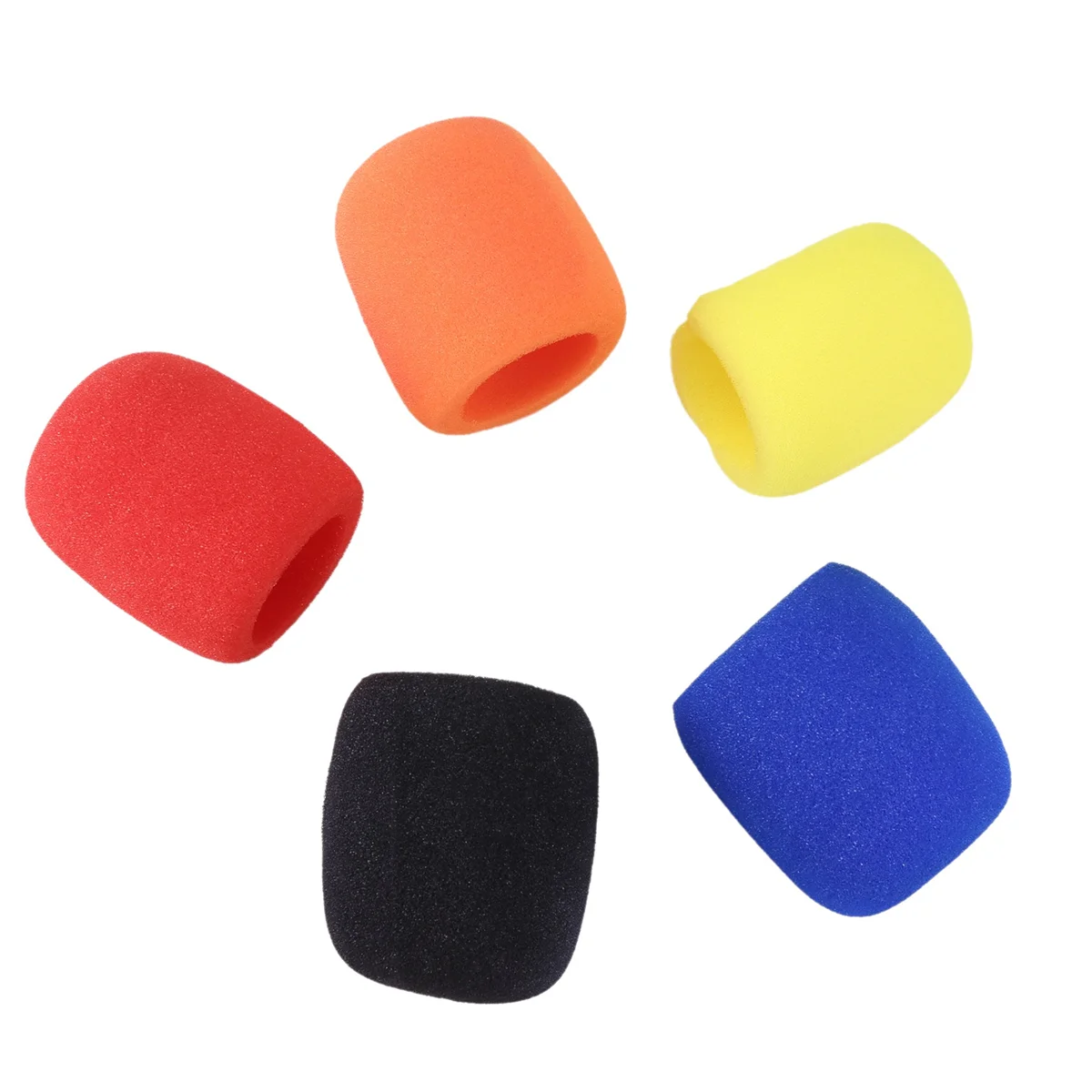 5 個ソリッドカラー非使い捨てマイクダストカバー肥厚マイクカバーマイク吹き出しカバー KTV 用