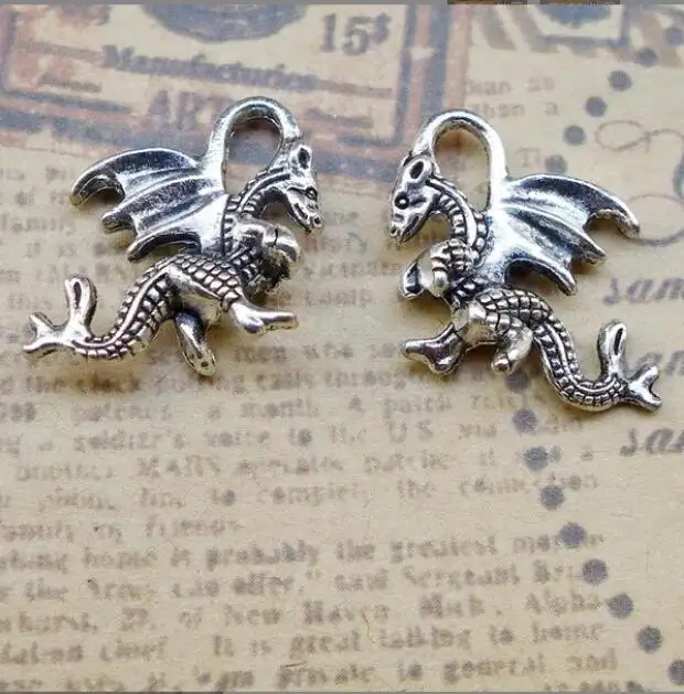 10pc 21x15mm Tibetan Silver Alloy Charm pterosaur Pendant EF3828