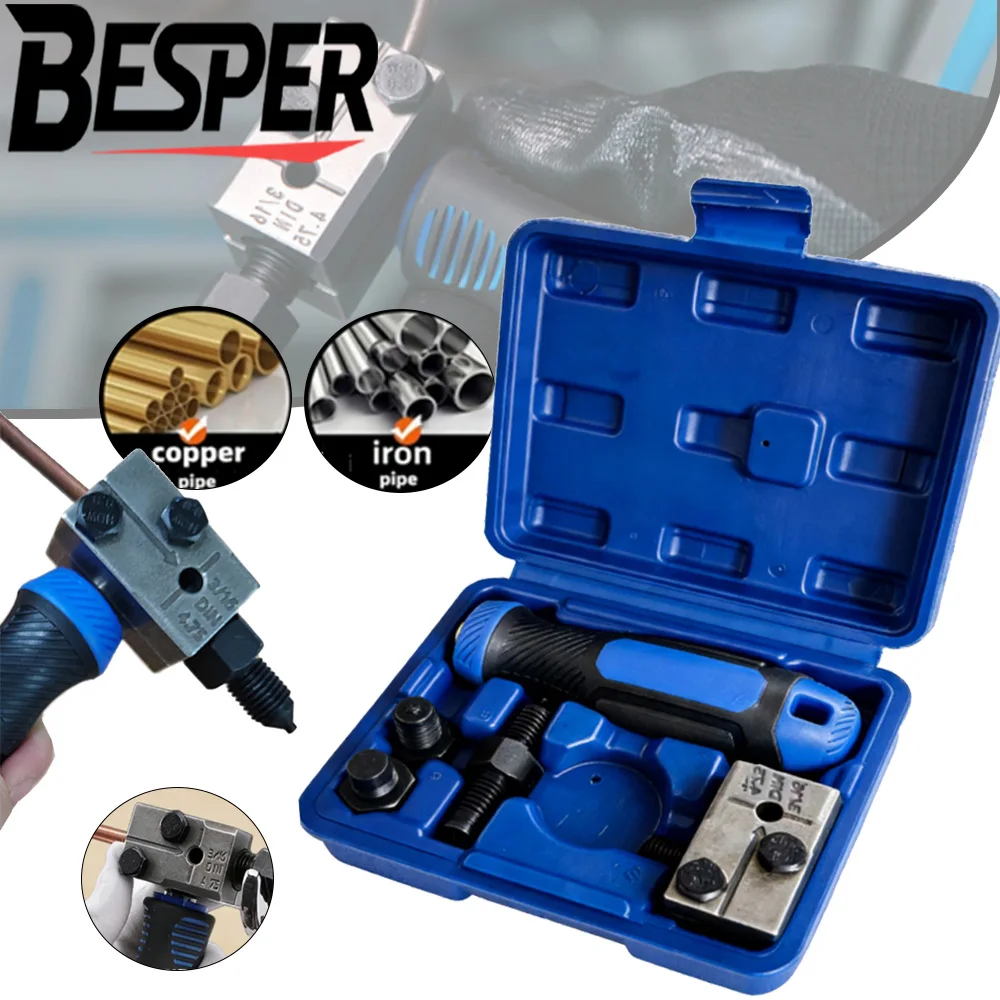 

Brake Line Flaring Tool Set Copper Tube Expander Brake Pipe Repair Tool for Auto Car Truck Motorcycle