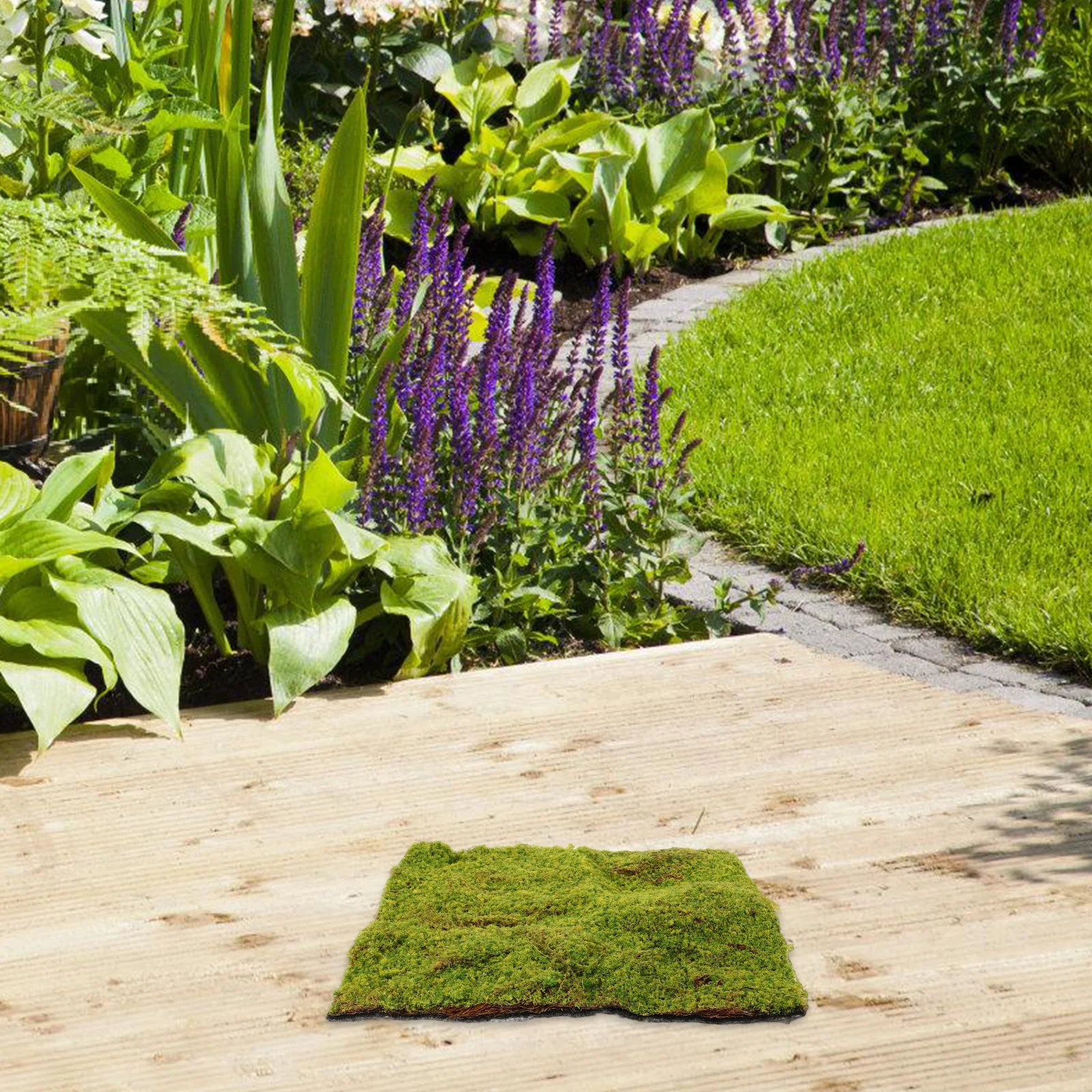 

Simulation Moss Mat Lifelike Artificial Turf Fake Lawn Mat Garden Balcony Patio Decor DIY Micro Landscape Gardening Prop