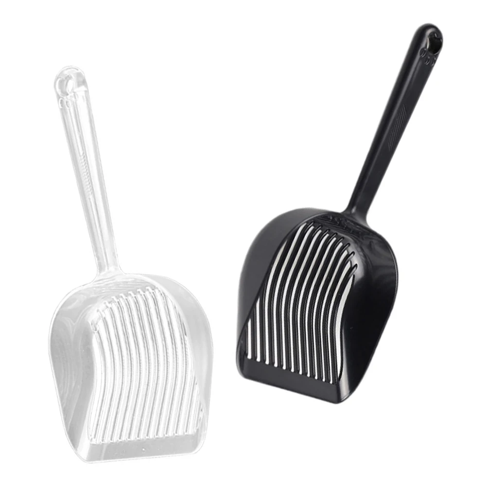 

2pcs Cat Litter Scoop Durable Lightweight Plastic Shovel Multi-Function Filter Scooper For Cat Sand Poop Removal Pet Litter