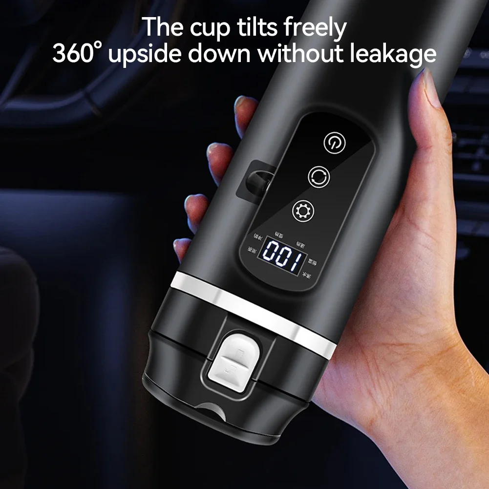 500ml Stainless Steel Car Heating Cup 12V/24V Smart Temperature Control Electric Kettle Stainless Steel Cup Water Warmer Bottle