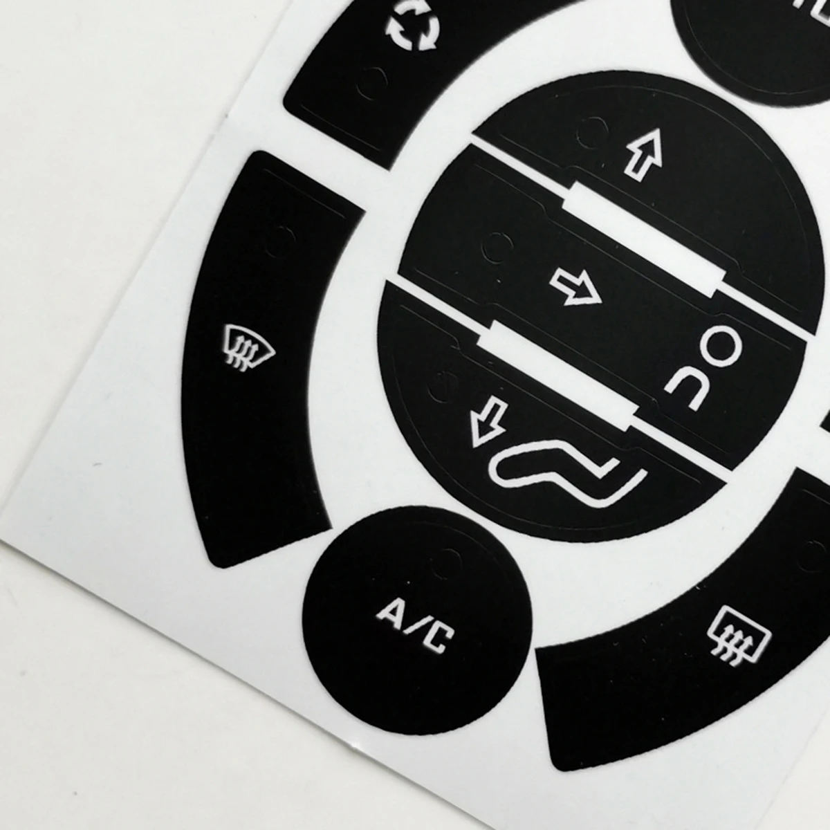 For Peugeot 308 3008 5008 Climate Control Button Decals Stickers Restoration Repair Kit  designed to cover worn