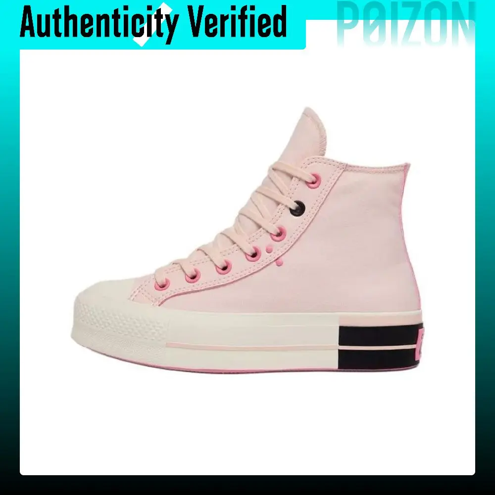 Converse All Star Lift Comfortable Slip Resistant Abrasion Resistant High top Skateboard Shoes Women's Pink A14825C