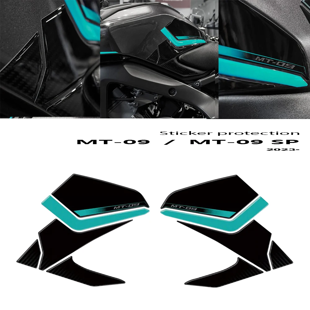 

3D Motorcycle Fuel Tank Pad 3D Epoxy Resin Sticker Protection Kit For MT-09 SP MT09 2024 2025