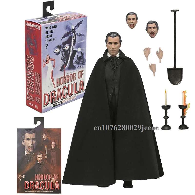 Original NECA Dracula Figure Universal Monsters 1958 Dracula Horror Of Dracula Anime Action Figure Model Doll Custom Toys Gifts